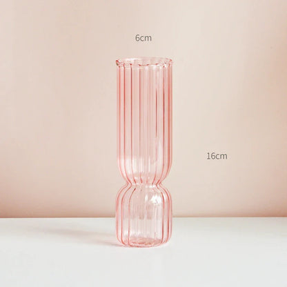 Lilac Glass Candlesticks Candle Holders Wedding Table Centerpieces Nordic Home Decoration Christmas Gift Glass Candle Holder