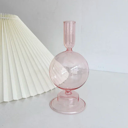 Creative Morocco Candlestick Glass Decorative Candlestick Holder Window Display Home Decoration accessories Wedding Table