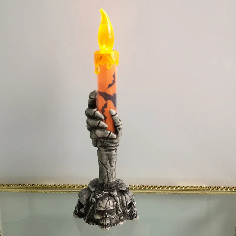 Halloween Skeletons Ghost Party Candles Pumpkin Party Happy Halloween Party Home Decorations