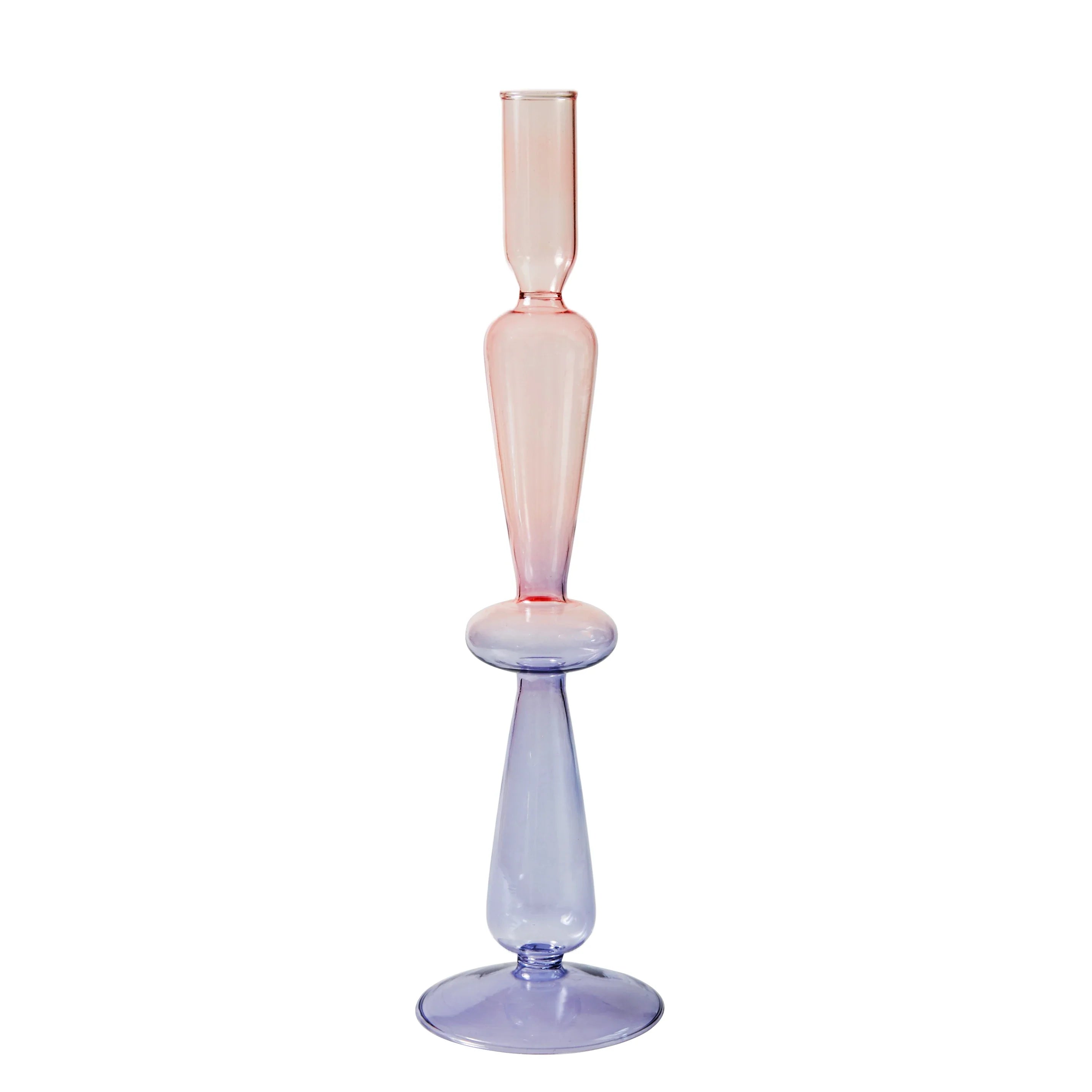 Lilac Glass Candlesticks Candle Holders Wedding Table Centerpieces Nordic Home Decoration Christmas Gift Glass Candle Holder