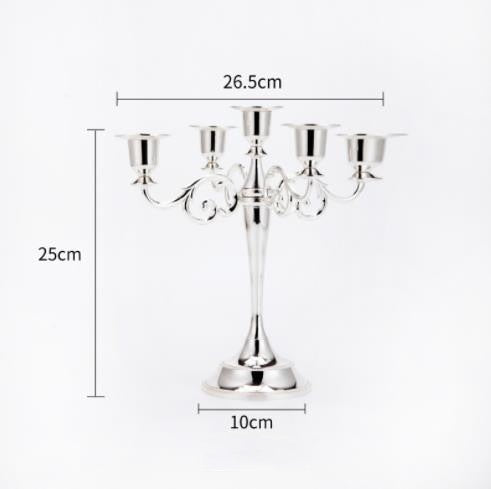 Ou a metal candlestick first three head five metals, wrought iron candlestick, furnishing articles romantic wedding retro candle