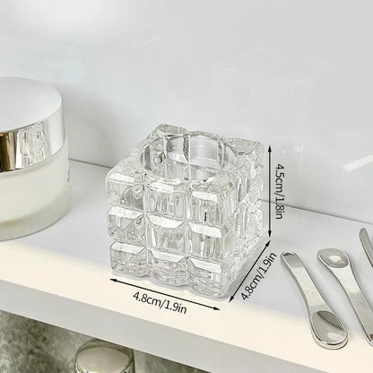 Transparent Glass Candle Holder Nordic Candlesticks Vertical Aromatherapy Candlestick Holder Wedding Home Desktop Decoration