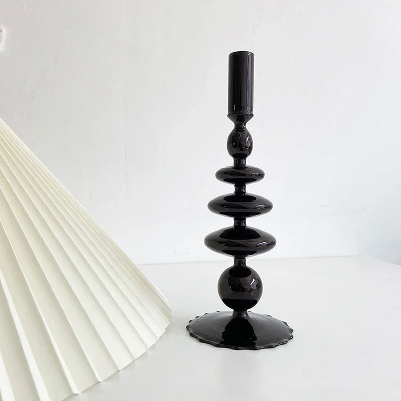 Creative Morocco Candlestick Glass Decorative Candlestick Holder Window Display Home Decoration accessories Wedding Table