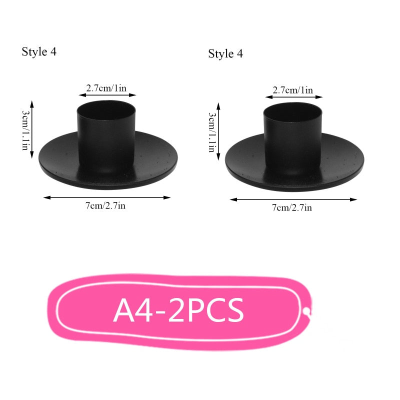 Creative Candle Holder Home Decor Metal Candlestick Retro Desktop Ornaments Indoor Wrought Iron Wedding Adornment Bougeoir