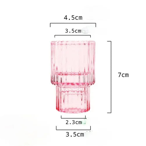 Red Mini Glass Candle Holders Taper Candle Stand Small Tealight Candle Holder Candlestick Holder Christmas Decor Green Glass