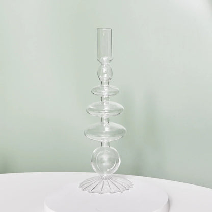 Creative Morocco Candlestick Glass Decorative Candlestick Holder Window Display Home Decoration accessories Wedding Table
