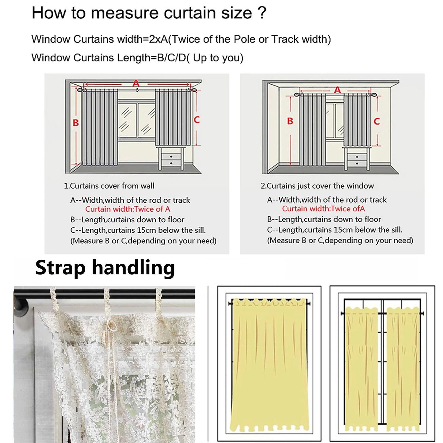 French Lace Tulle Curtain, Sling Tassel Special Design Beige Curtain For Bedroom Living Room, Window Curtain, Door Curtain