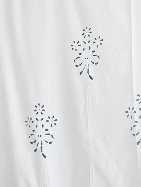 Solid color minimalist small curtains, kitchen, bathroom, foyer partition curtains, handmade hollowed out and threaded curtains