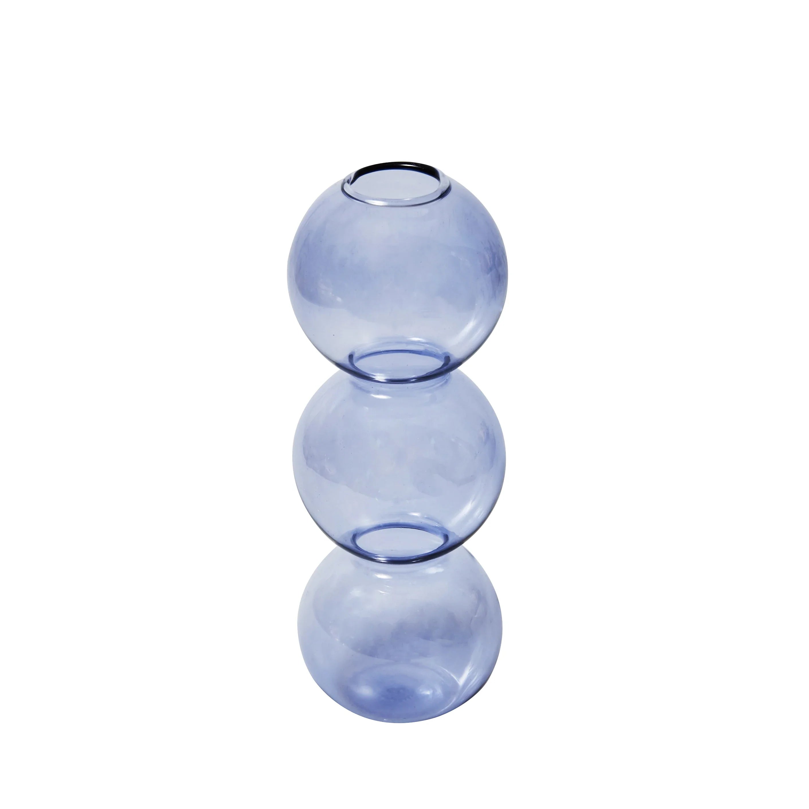 Lilac Candle Holders Glass Candlestick holder for Wedding Table Centerpieces Nordic Vase Home Decoration Gift