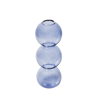 Lilac Candle Holders Glass Candlestick holder for Wedding Table Centerpieces Nordic Vase Home Decoration Gift