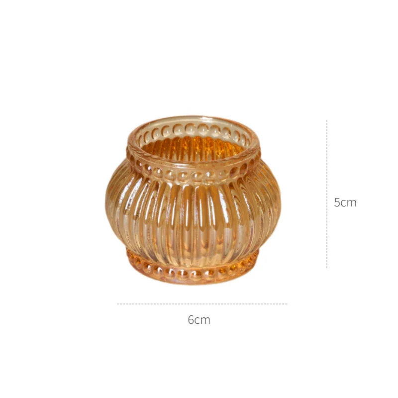 Decorative Crystal Candle Holders for Table Wedding Table Centerpiece Candle Stand Clear Glass Candlestick Holder Home Decor