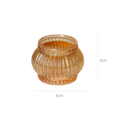 Decorative Crystal Candle Holders for Table Wedding Table Centerpiece Candle Stand Clear Glass Candlestick Holder Home Decor