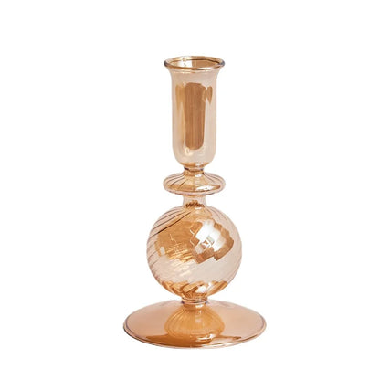 1PC Floriddle Candle Holders Glass Candlestick for Wedding Decoration Christmas Decoration Home Decoration Accessories Candles