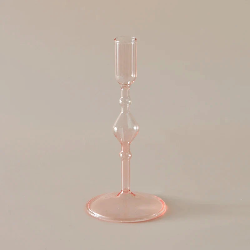 Slim Candlestick Holder Glass Candle Holders Home Decor Glass Table Candle Stand Holder Creative Decoration Ornament