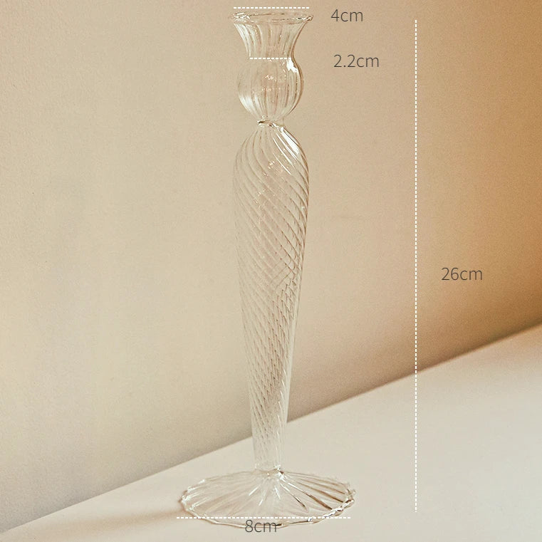 Decorative Candle Holders Nordic Taper Candlestick Stand for Home Wedding Decoration Party Vase Table Centerpiece Couple Gift