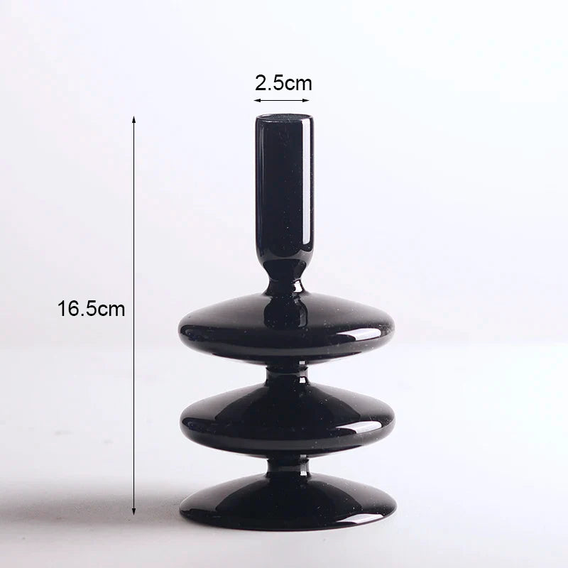 Romantic Glass Candle holder candlelight dinner Nordic Candlestick Wedding centerpieces Bougeoir Birthday living room home decor