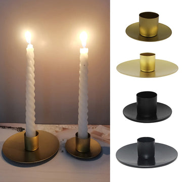 Creative Candle Holder Home Decor Metal Candlestick Retro Desktop Ornaments Indoor Wrought Iron Wedding Adornment Bougeoir