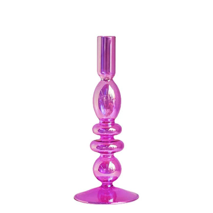 Floriddle Taper Candle Holders Glass Candlesticks for Home Decor Wedding Decoration Candle Holder Candle Stick Holder
