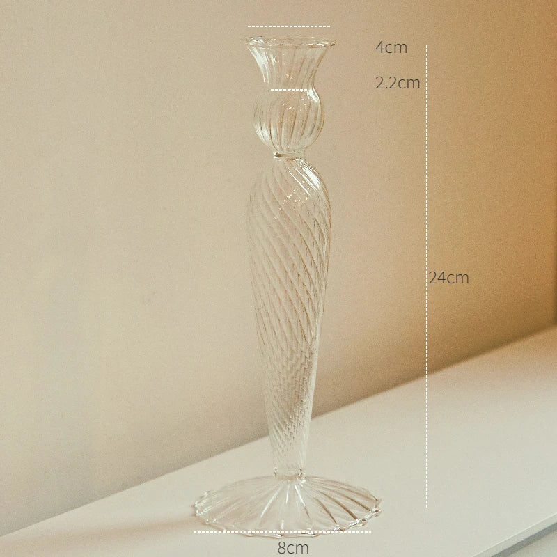Decorative Candle Holders Nordic Taper Candlestick Stand for Home Wedding Decoration Party Vase Table Centerpiece Couple Gift