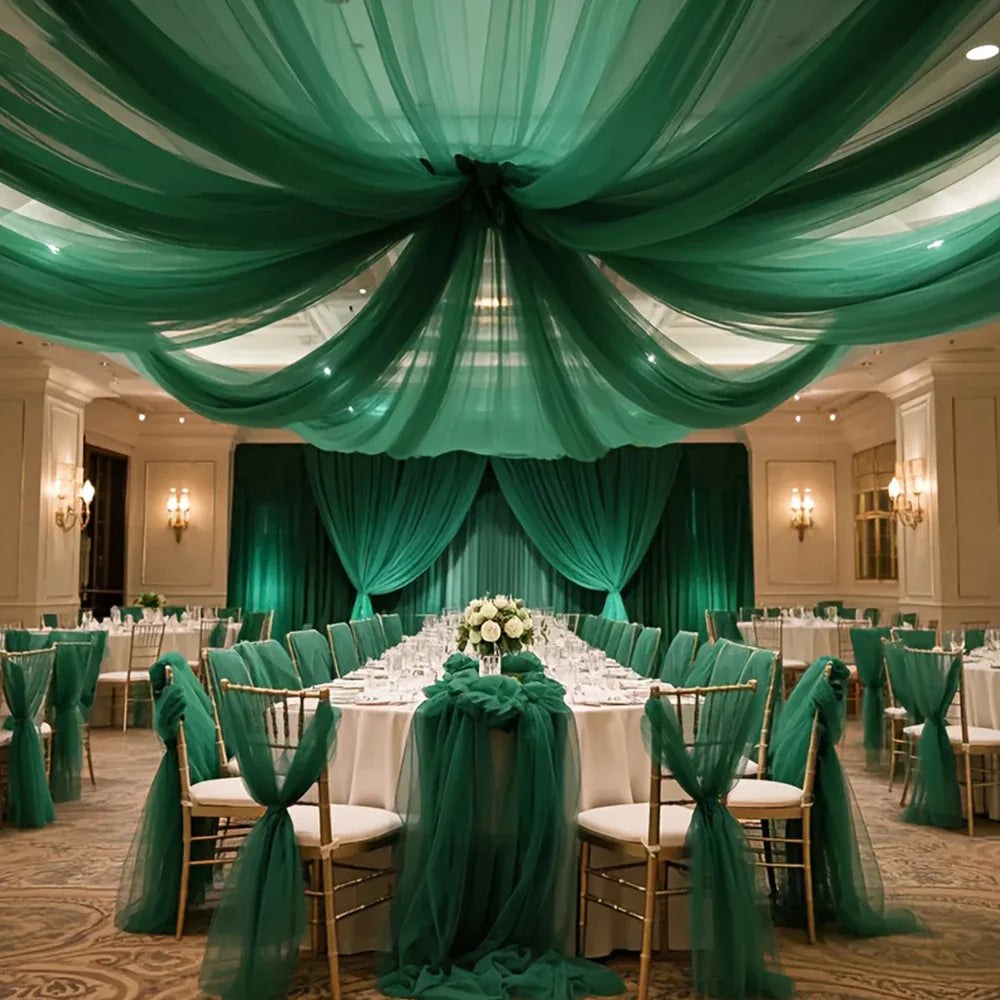 Wedding Arch Draping Fabric Wedding Drapes Drapes for Backdrop Sheer Fabric Drapes Decorations Curtains Reception Ceremony Party