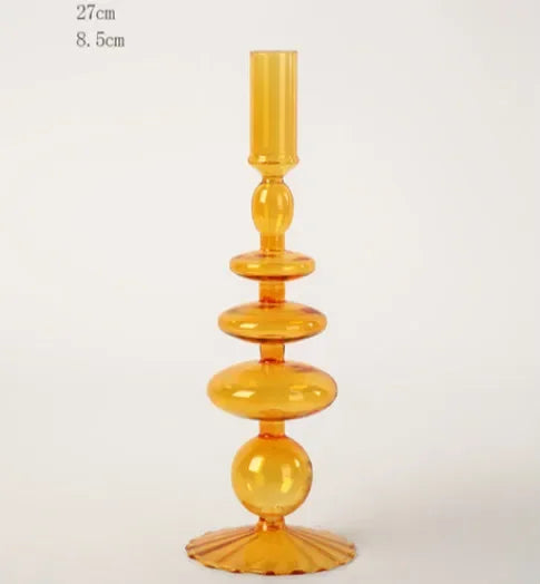 Creative Morocco Candlestick Glass Decorative Candlestick Holder Window Display Home Decoration accessories Wedding Table