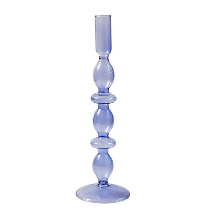 Floriddle Glass Candlesticks Lilac Candle Holders Wedding Table Centerpieces Nordic Home Decoration Christmas Gift