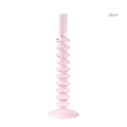 European Candle Holder Glass Candlestick Home Decoration Wedding Decoration Candle Stick Holder Nordic Home Decor
