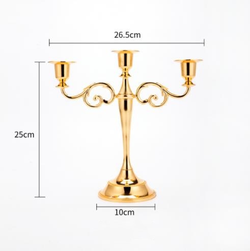Ou a metal candlestick first three head five metals, wrought iron candlestick, furnishing articles romantic wedding retro candle