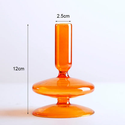 Romantic Glass Candle holder candlelight dinner Nordic Candlestick Wedding centerpieces  Birthday living room home decor