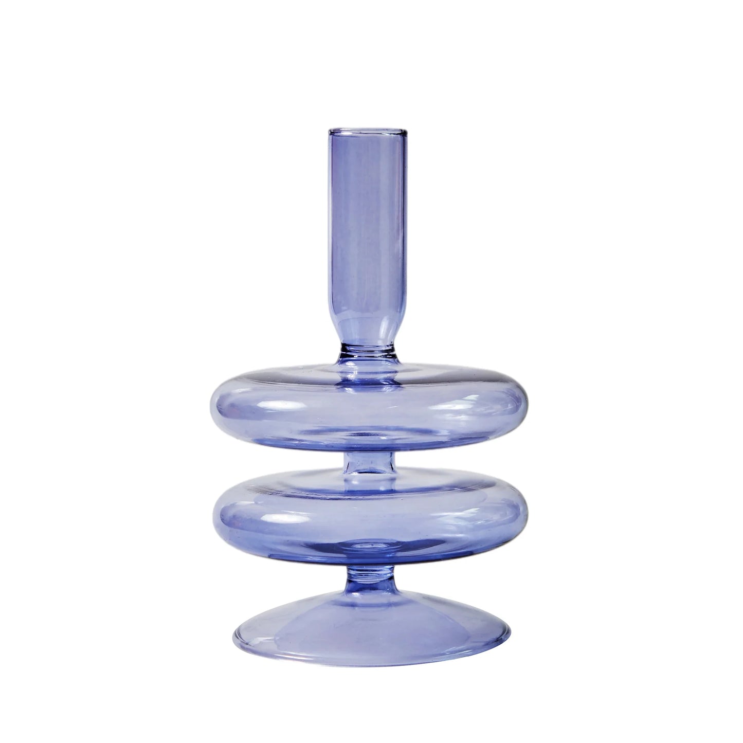Lilac Glass Candlesticks Candle Holders Wedding Table Centerpieces Nordic Home Decoration Christmas Gift Glass Candle Holder
