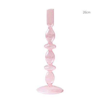 European Candle Holder Glass Candlestick Home Decoration Wedding Decoration Candle Stick Holder Nordic Home Decor
