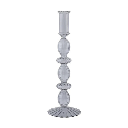 Glass Candle Holders Nordic Decor Taper Candle Holder Candlesticks for Home Wedding Room Decoration Party Vase Home Decor