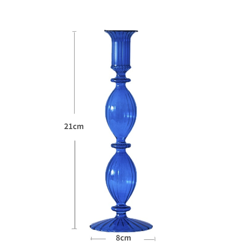European Candle Holder Glass Candlestick Home Decoration Wedding Decoration Candle Stick Holder Nordic Home Decor