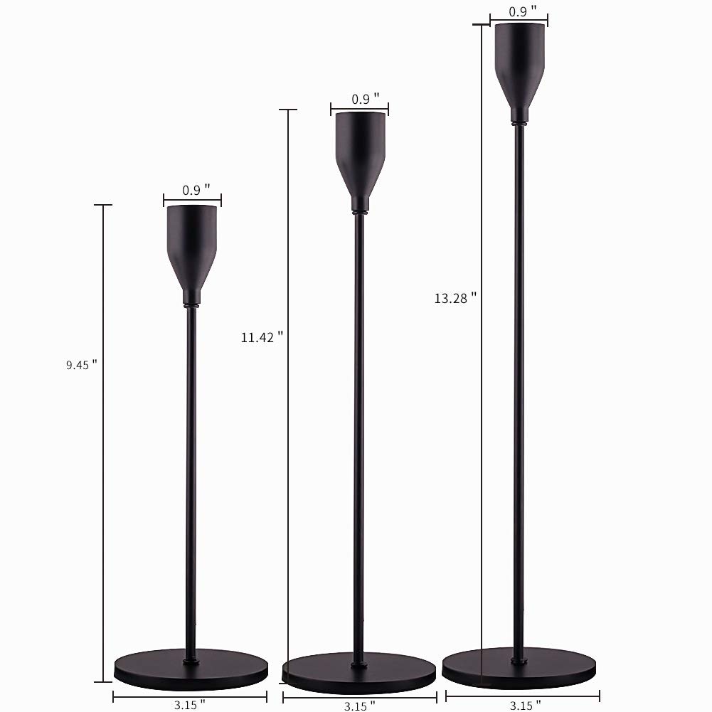 3Pcs/Set Chinese Style Metal Candle Holders Simple Golden Wedding Decoration Bar Party Living Room Decor Home Decor Candlestick