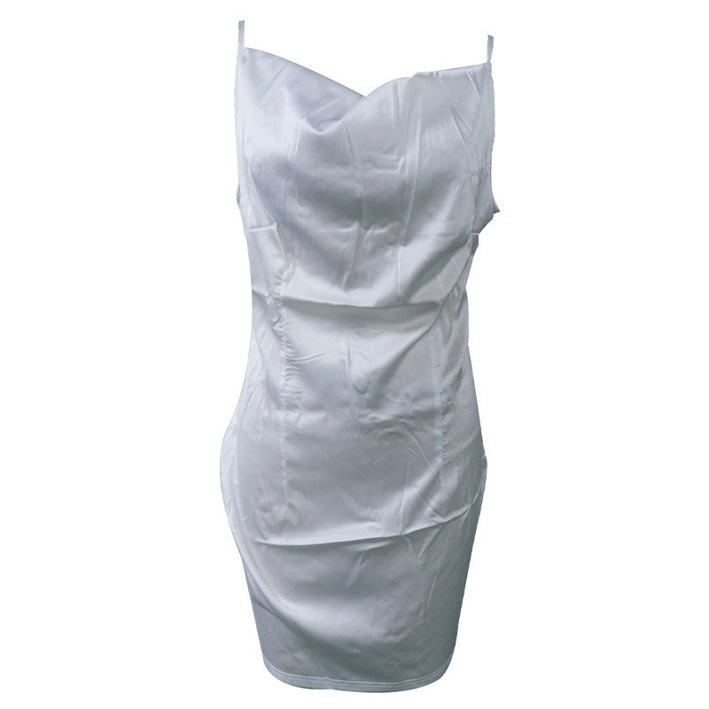 Solid Color Bodycon Sleeveless Short Dress