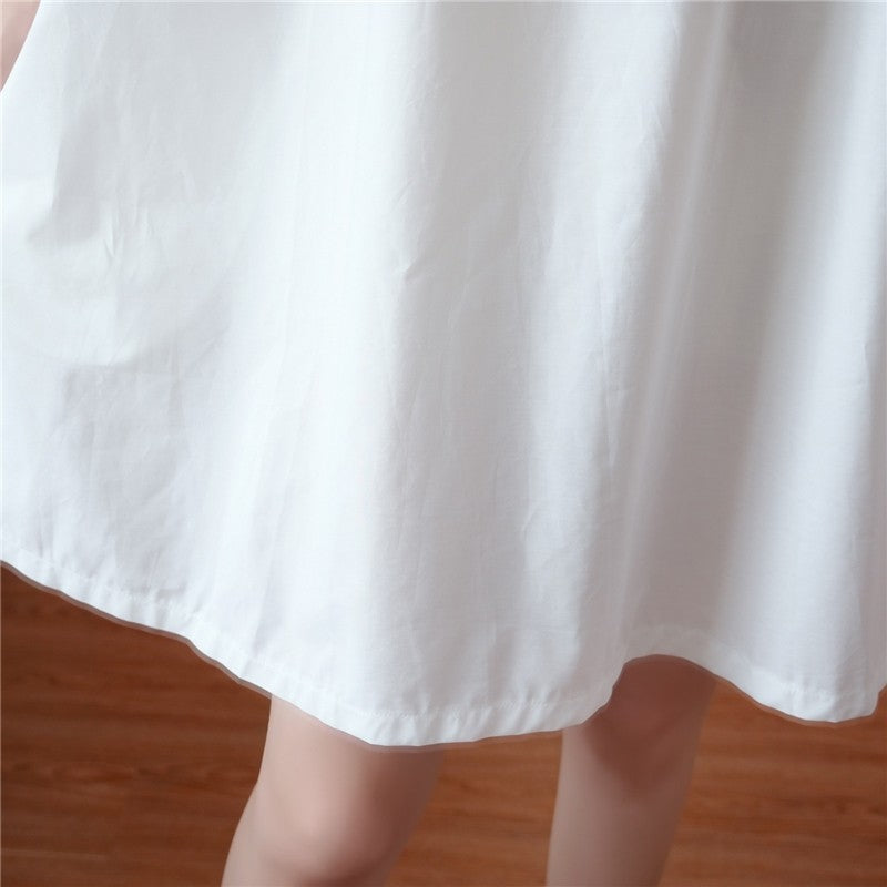 A-Line Mini Dress With Lace Mesh Panel