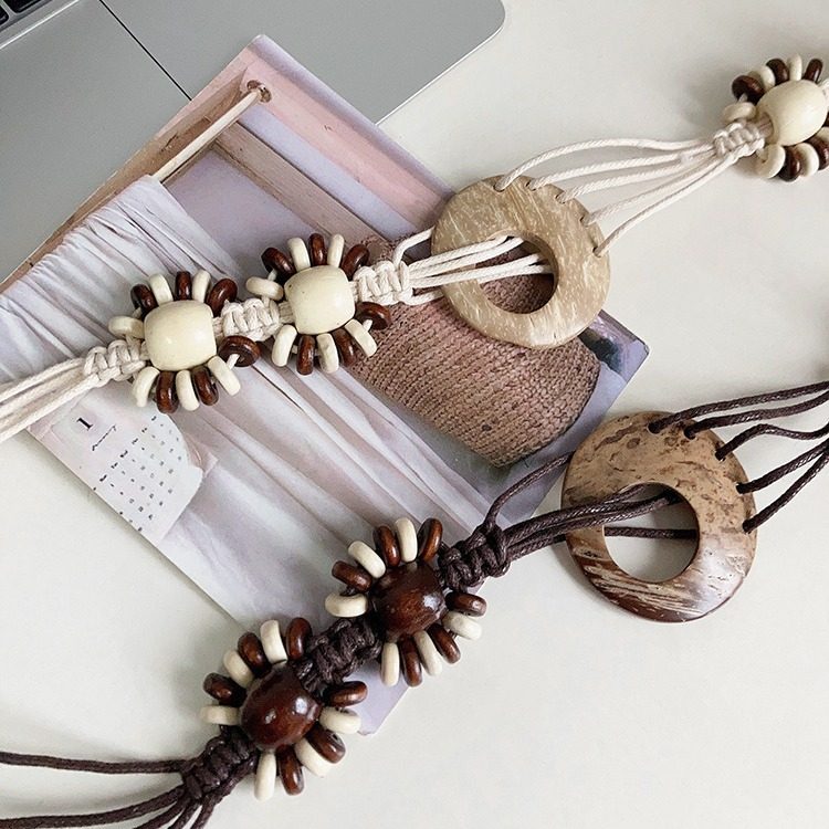 Bohemian Y2K Woven Belt For Dresses, Ethnic Style