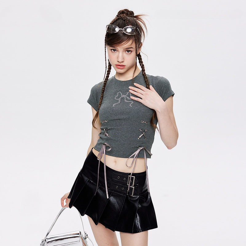 Designed Cotton Short Sleeves T Shirts for Girls