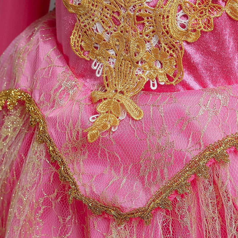 Princess Dress For Girls In Mesh Material