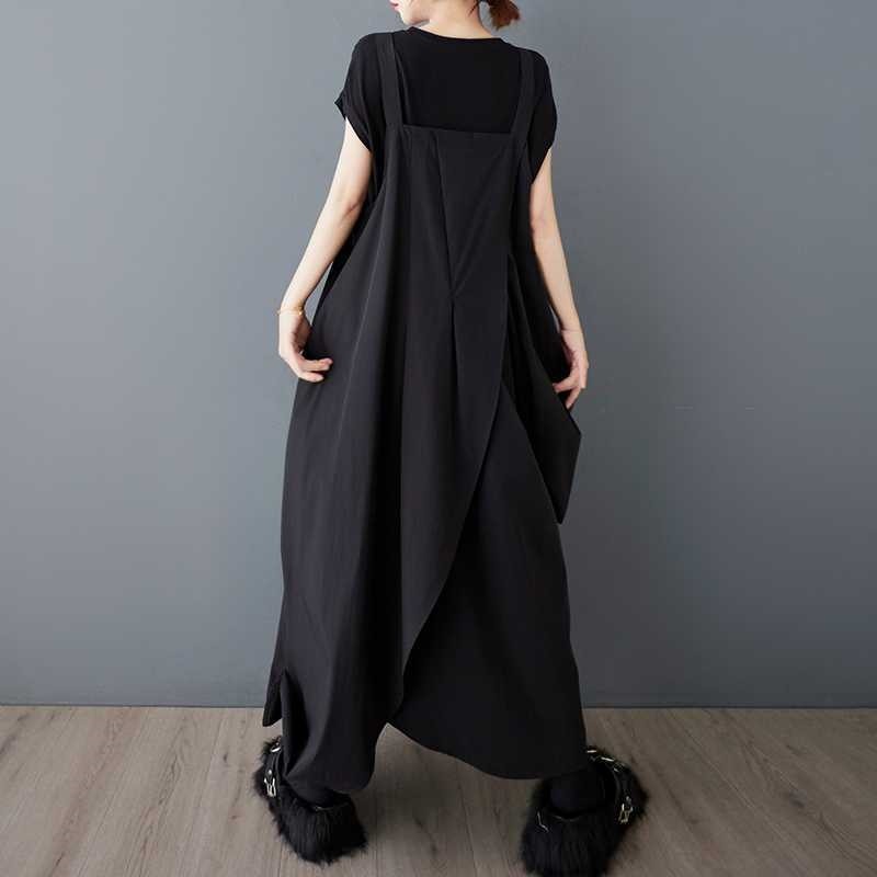 Stylish Irregular Loose Sleeveless Overall Dress