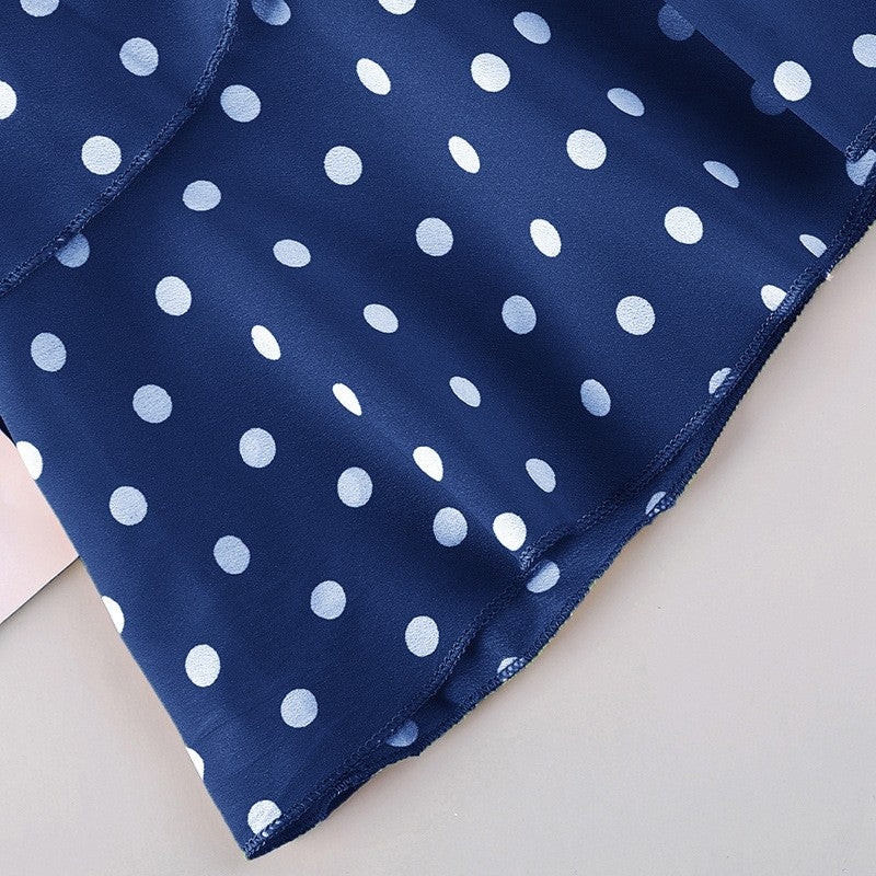Denim Short Sleeve Jacket Suspender Skirt Girl's Set