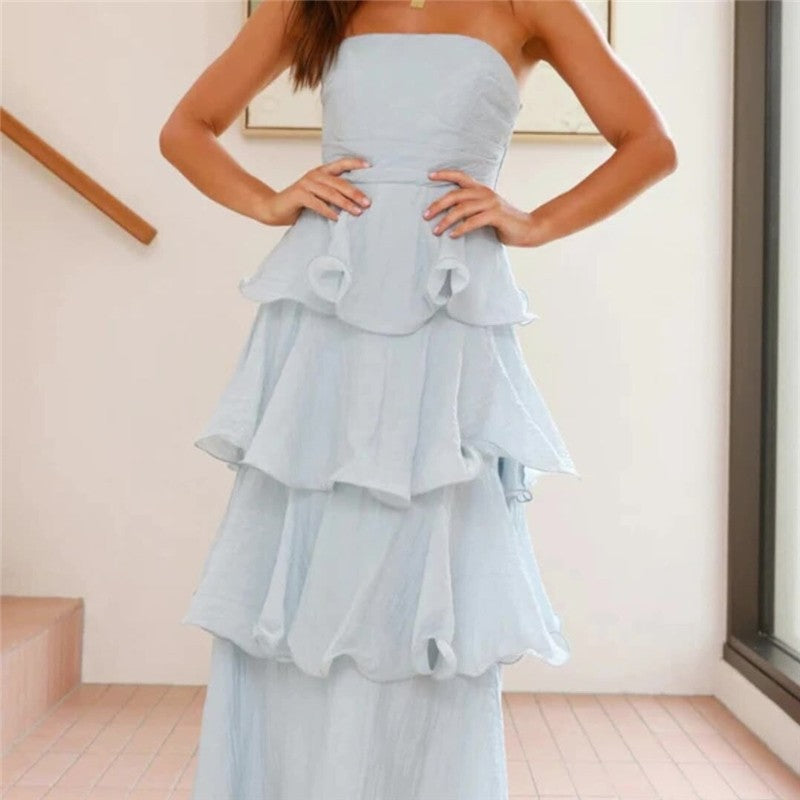 Strapless Backless Cake Dress