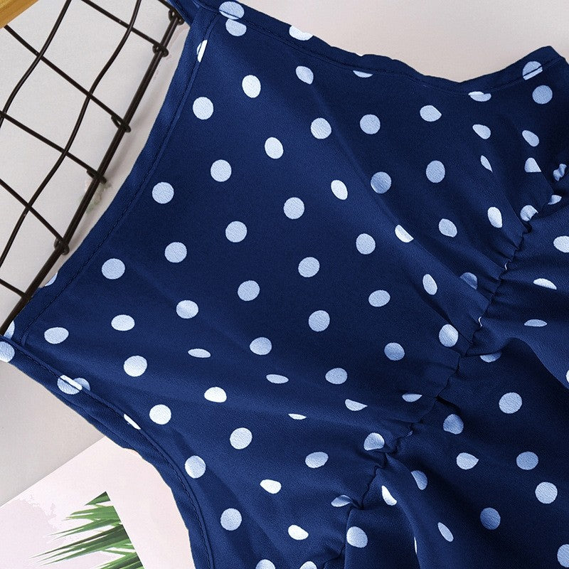 Denim Short Sleeve Jacket Suspender Skirt Girl's Set