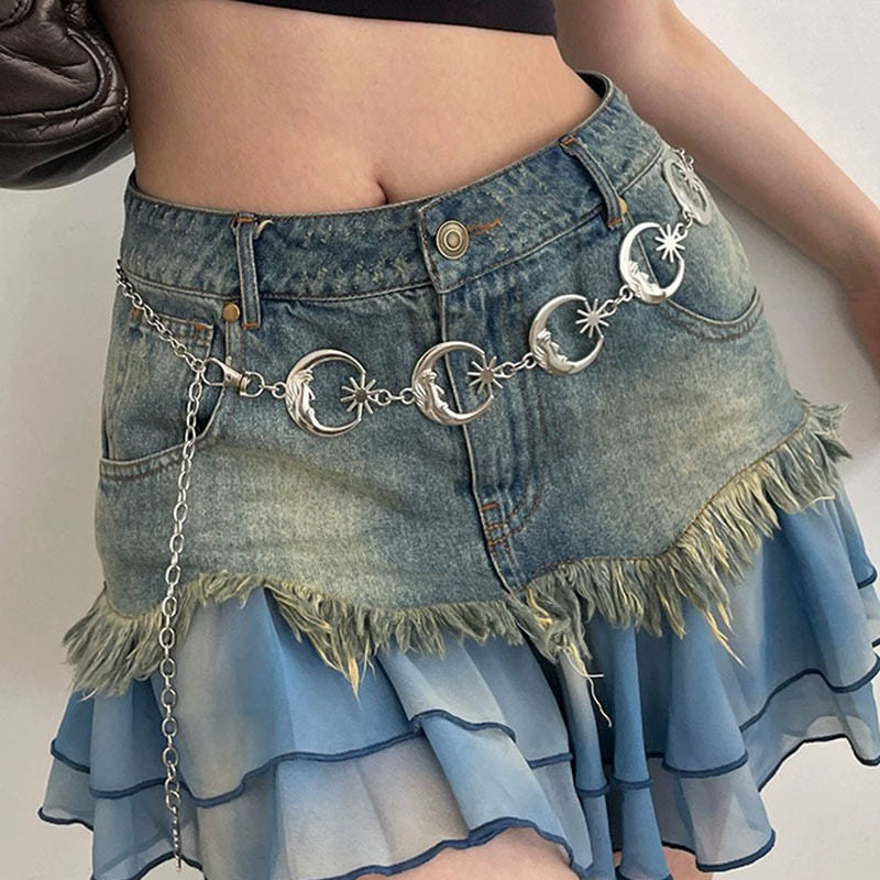 Bohemian Metal Butterfly Y2K Waist Chain For Dresses