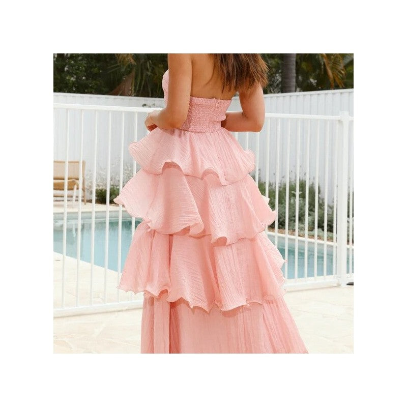 Strapless Backless Cake Dress