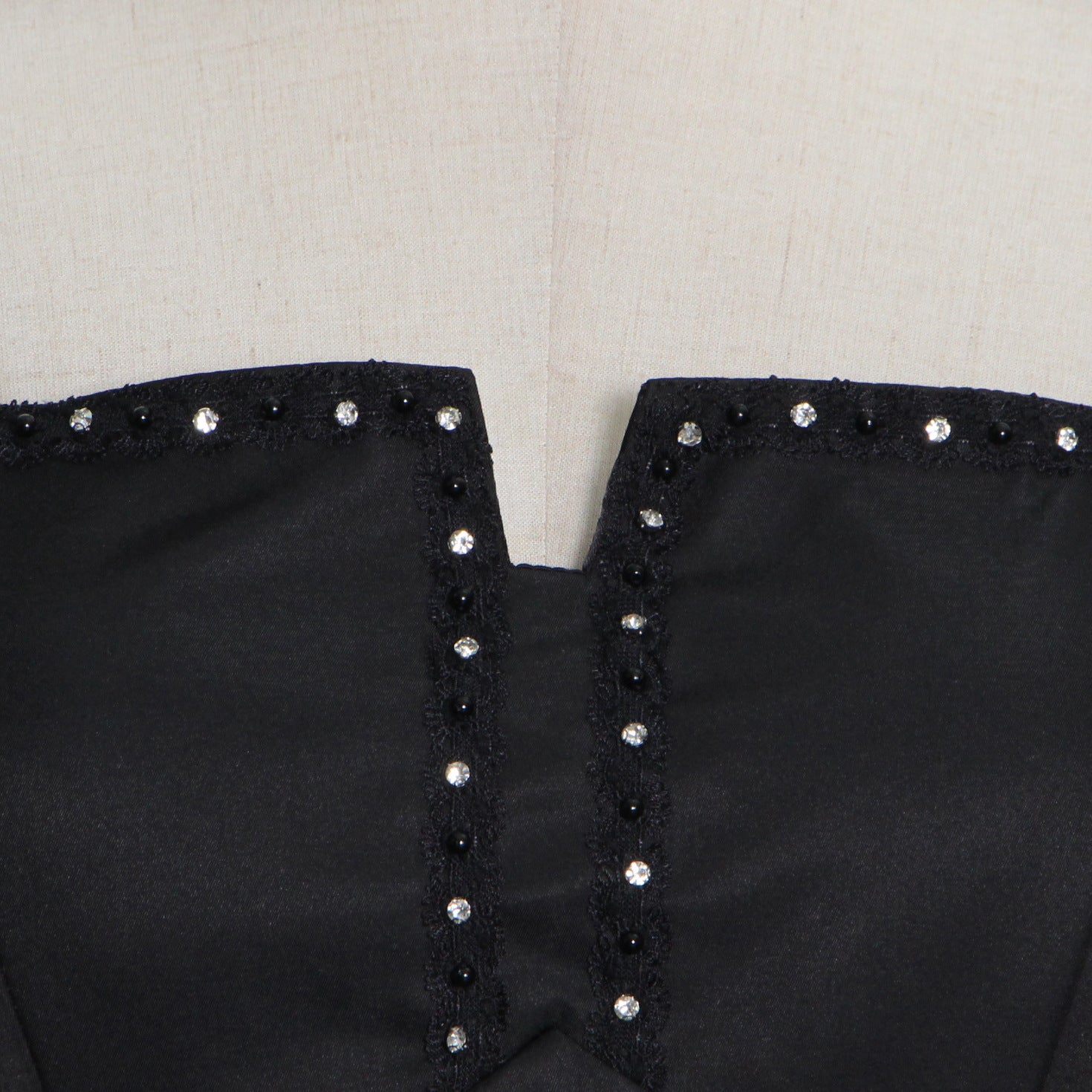 Strapless Hollow Bowknot Slim Short Temperament Dress Bud Skirt