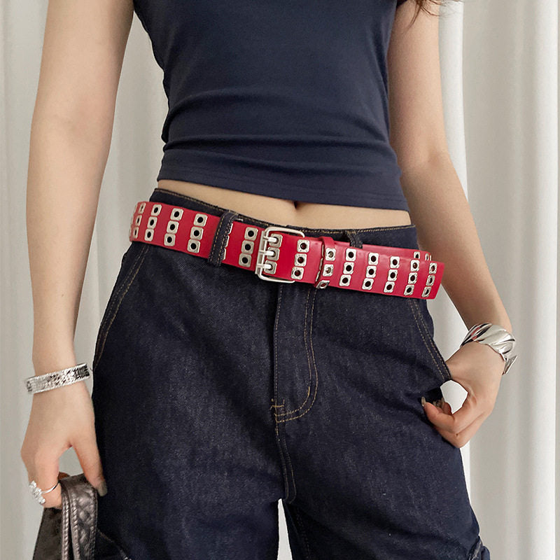 Red Bohemian Belt For Women, Slimming Waist Cincher For Dresses And Jeans
