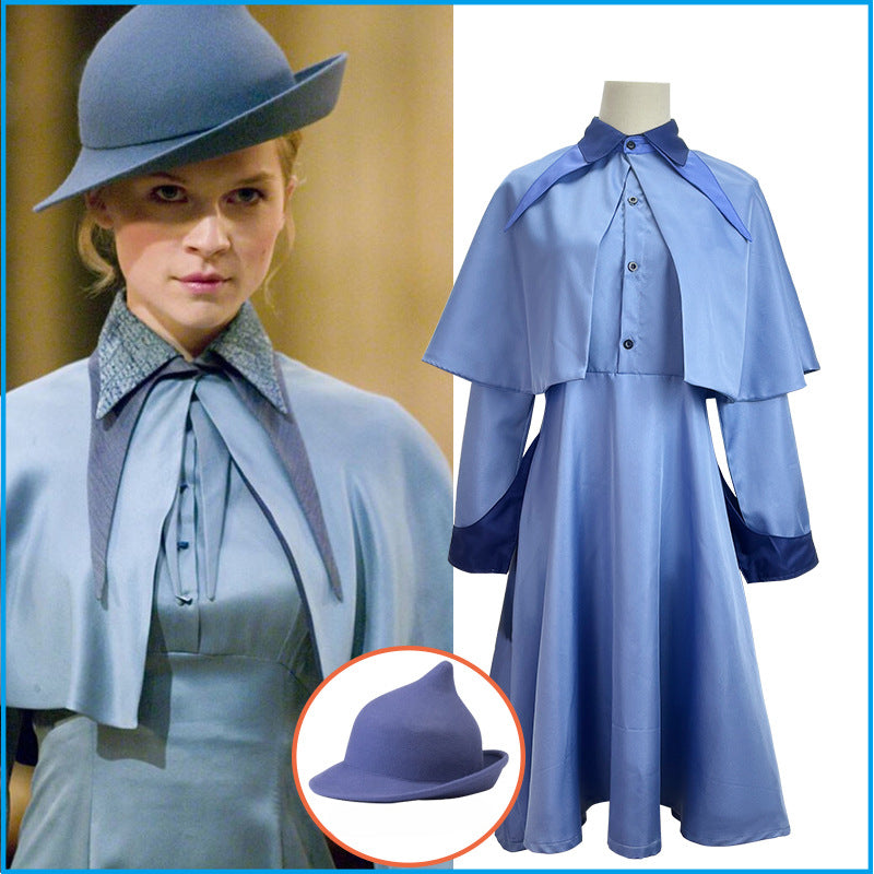 Harry Potter Fleur Isabelle Delacour School Uniform Cosplay Costume