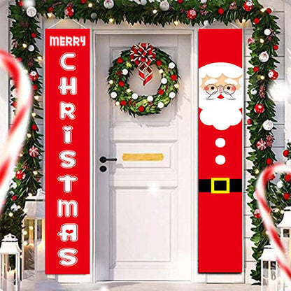 Merry Christmas Couplet Door/Porch Decoration