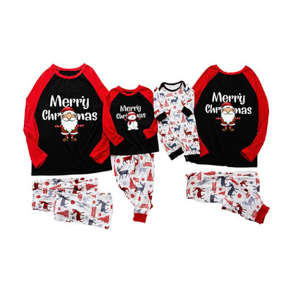 Christmas Santa Claus & Elk Parent-child Pajama Sets